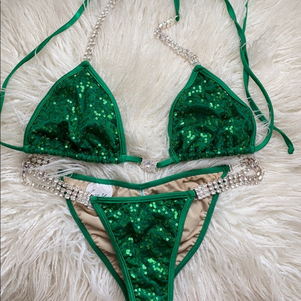 Competition bikini/ sequin and crystal bikini